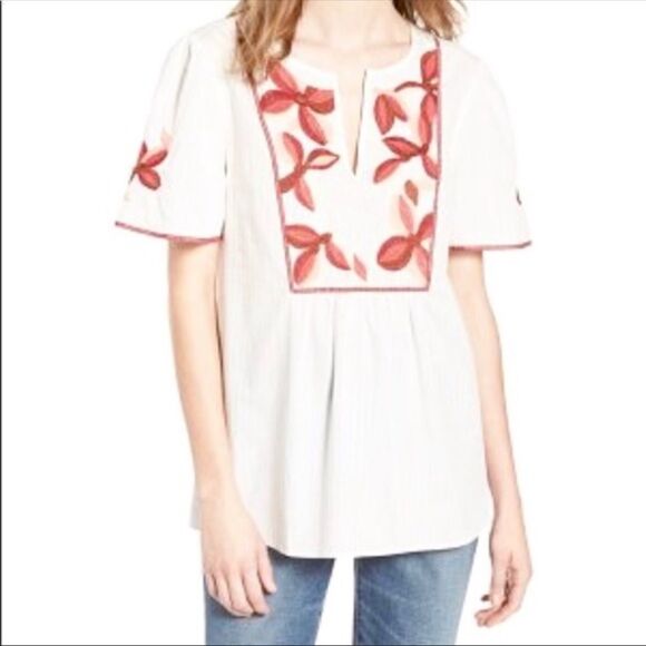 Madewell Fable Top Floral Embroidered XXS - Picture 1 of 13